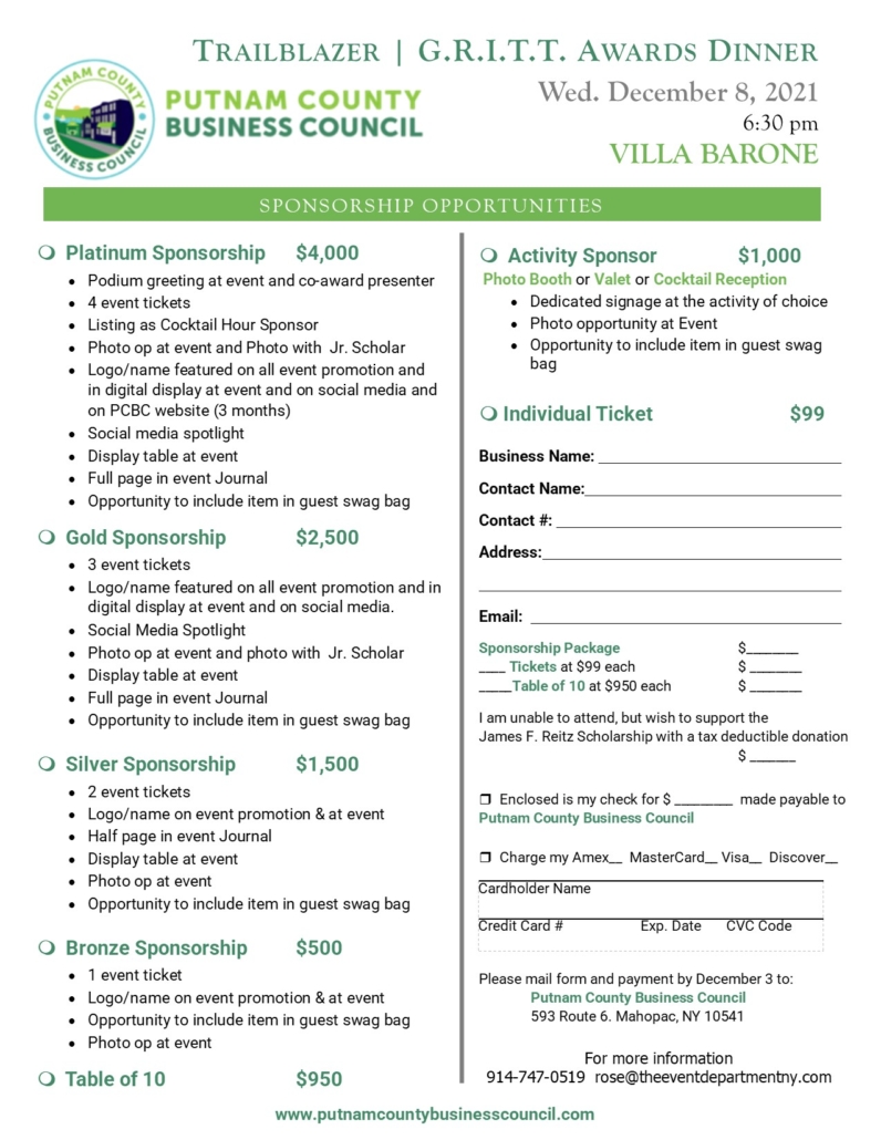 sponsorship info